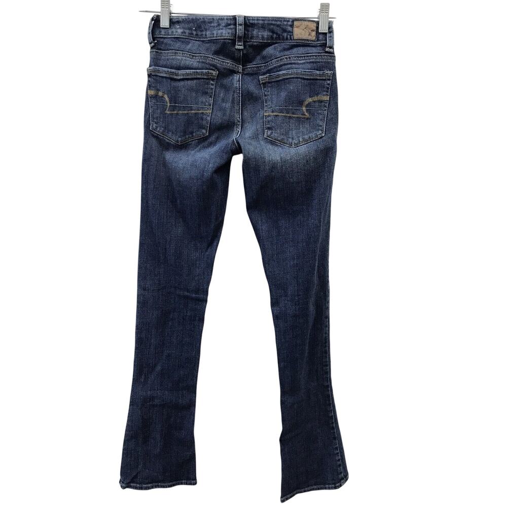 American Eagle Outfitters Jeans Womens 2 Skinny Kick Stretch Bootcut Denim Blue - Picture 5 of 11